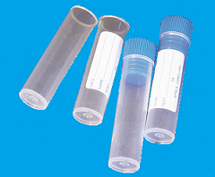 Sterile 5ml Test tube 16x60mm Flat bottom PP, with Cap and Label